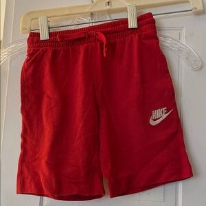 Nike Bright Red Shorts with White Logo